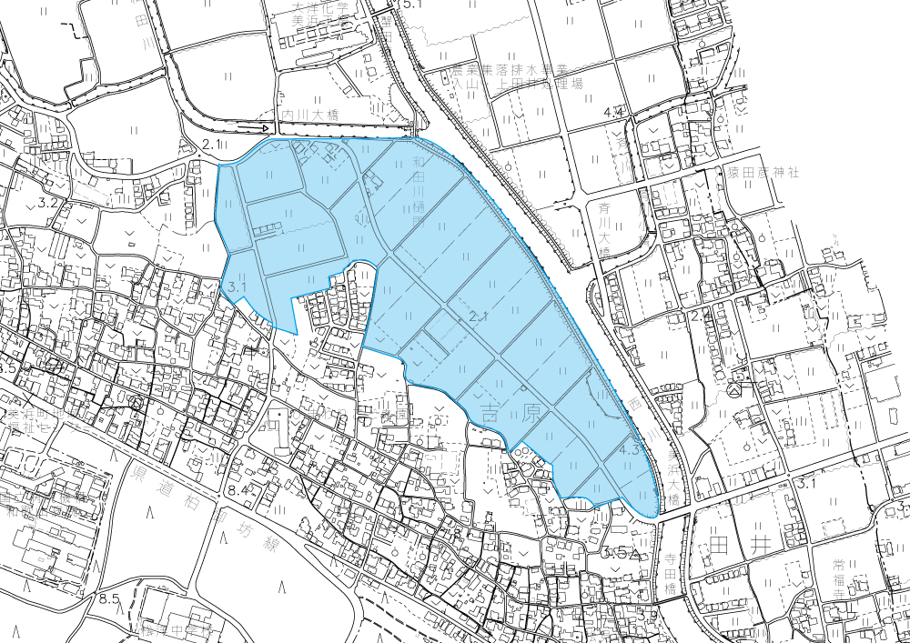 調査実施区域図